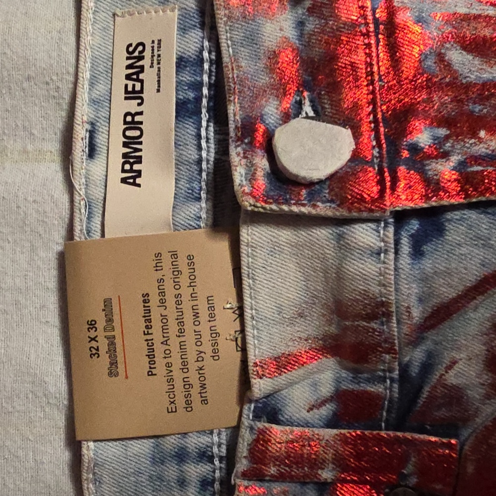 Armor Foil Wash Jeans - Picture 3 of 10